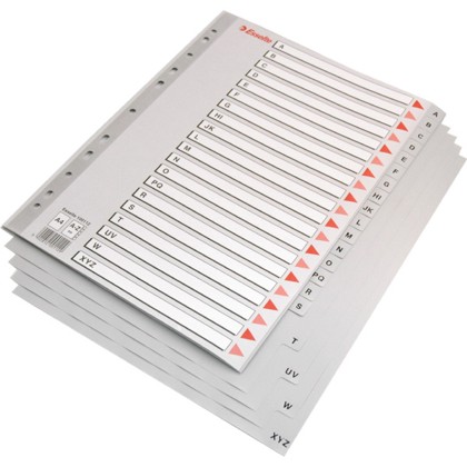 INDEX PLASTIC A4 ESSELTE A-Z
