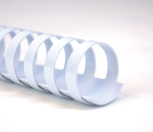 Spira plastic GBC 21 inele, 16mm A4, alb, 145 coli, 100 buc./set Spira plastic GBC 21 inele, 16mm A4, alb, 145 coli, 100 buc./set