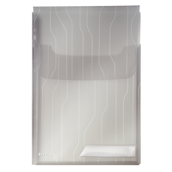 MAPA COMBIFILE JUMBO CU ETICHETA GRI 3BUC/SET LEITZ