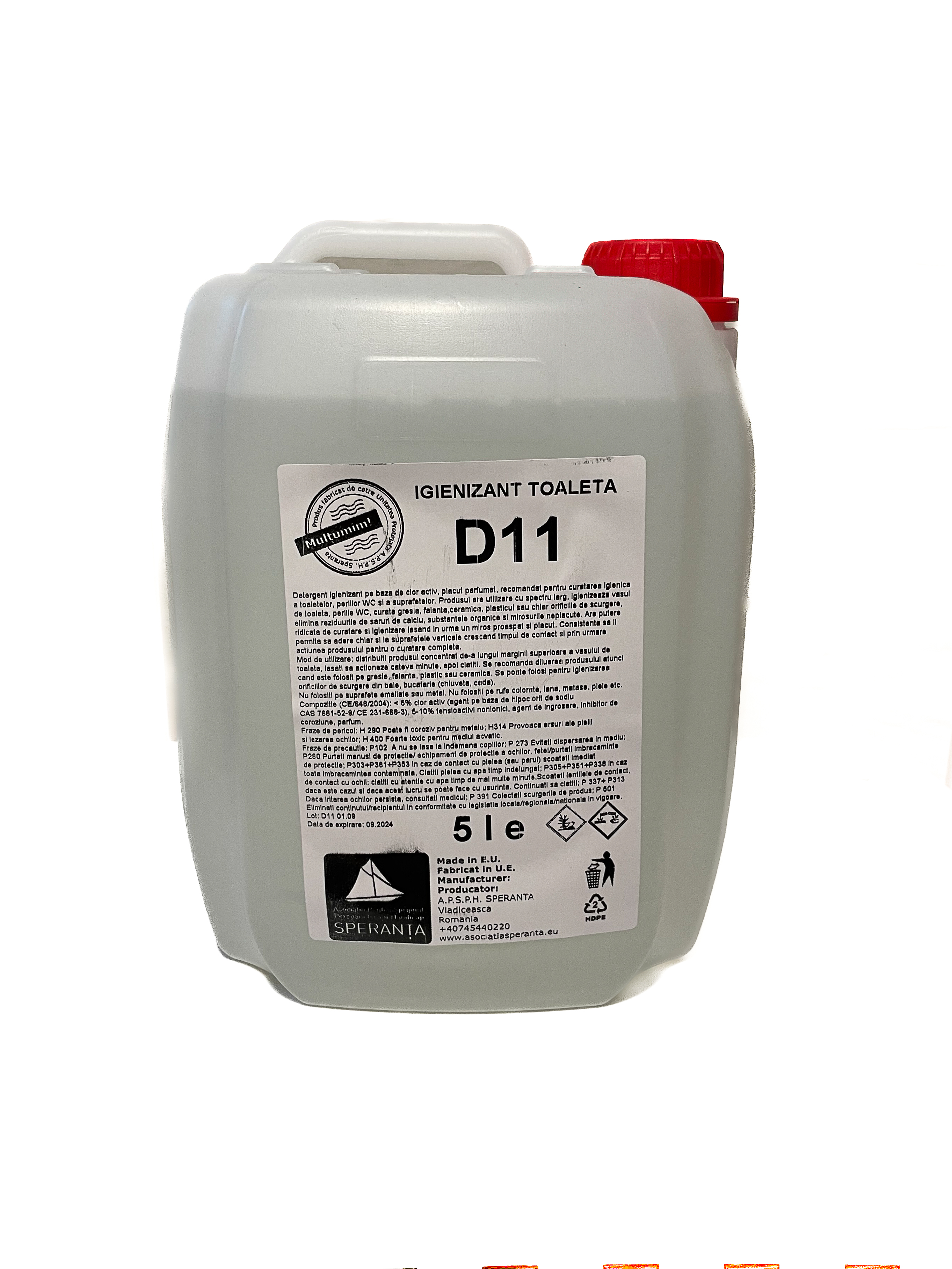 Igienizant gel obiecte sanitare D11 5000ml [5 LITRI]