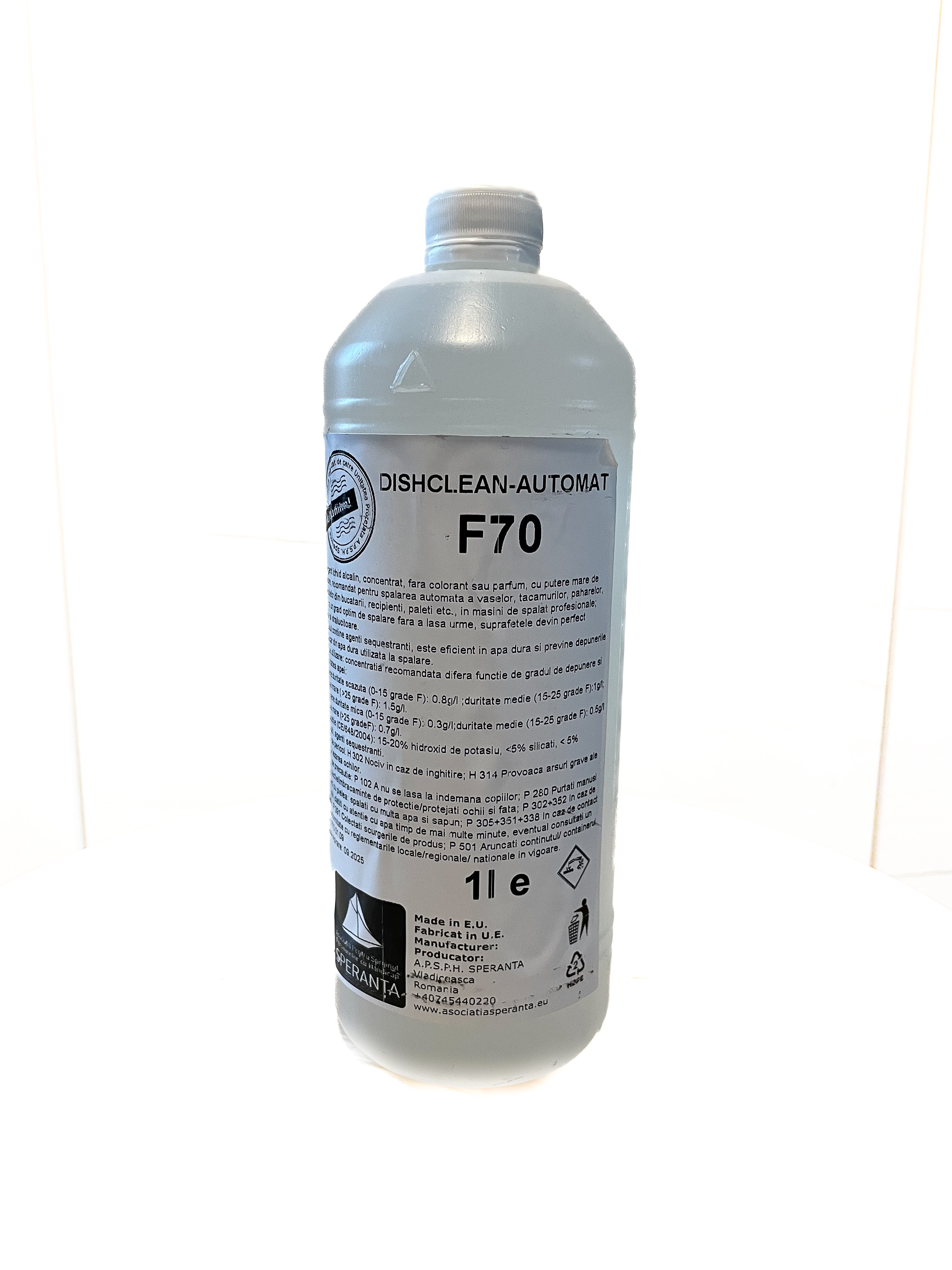 Detergent profesional industrial masini Automate Vase DISHCLEAN-AUTOMAT F70 1000ml [1 LITRU]