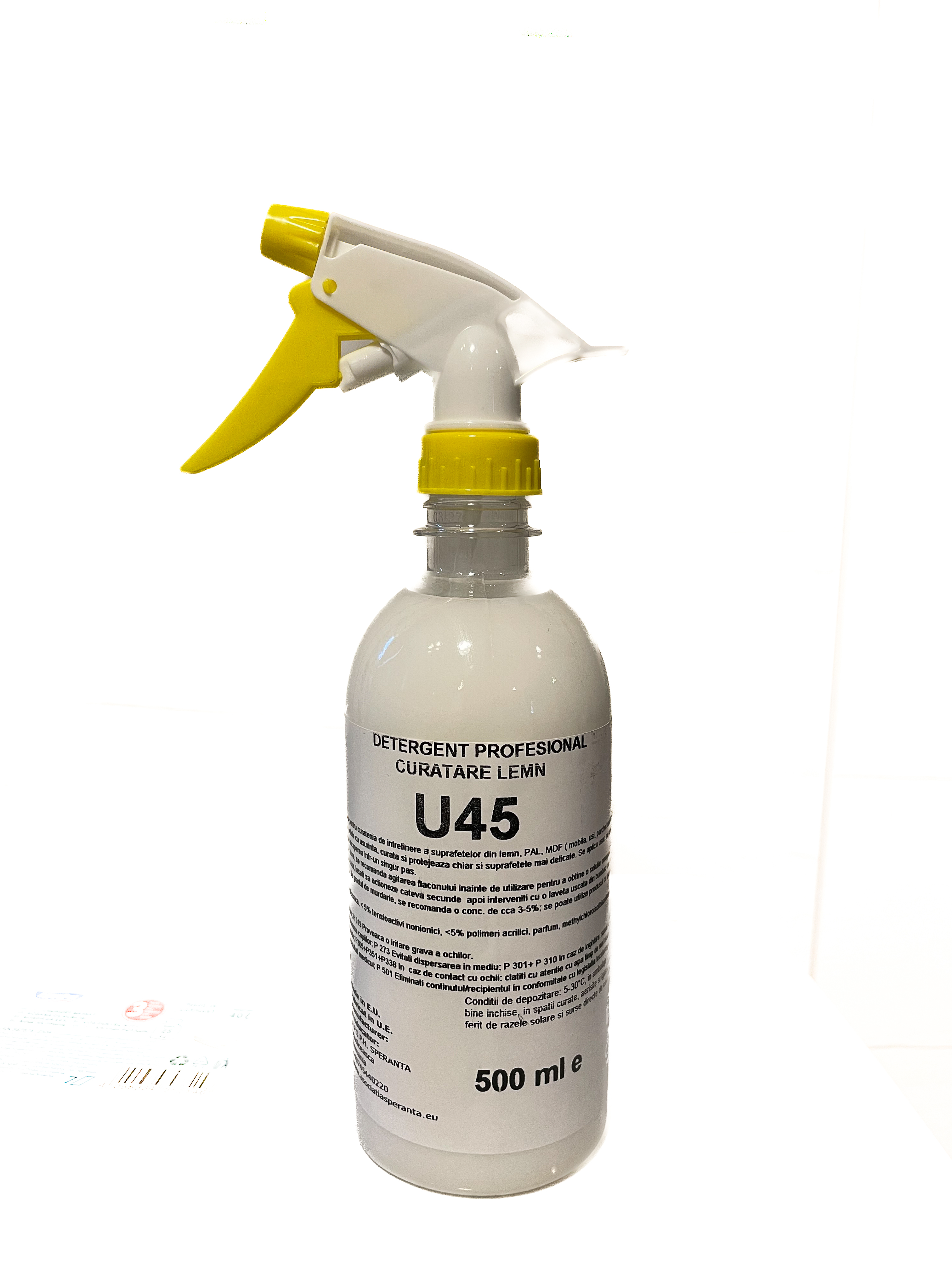 Detergent profesional curatare Mob Lemn Pal Mdf U45 Emulsie 500ml cu pulverizator [500 ml]