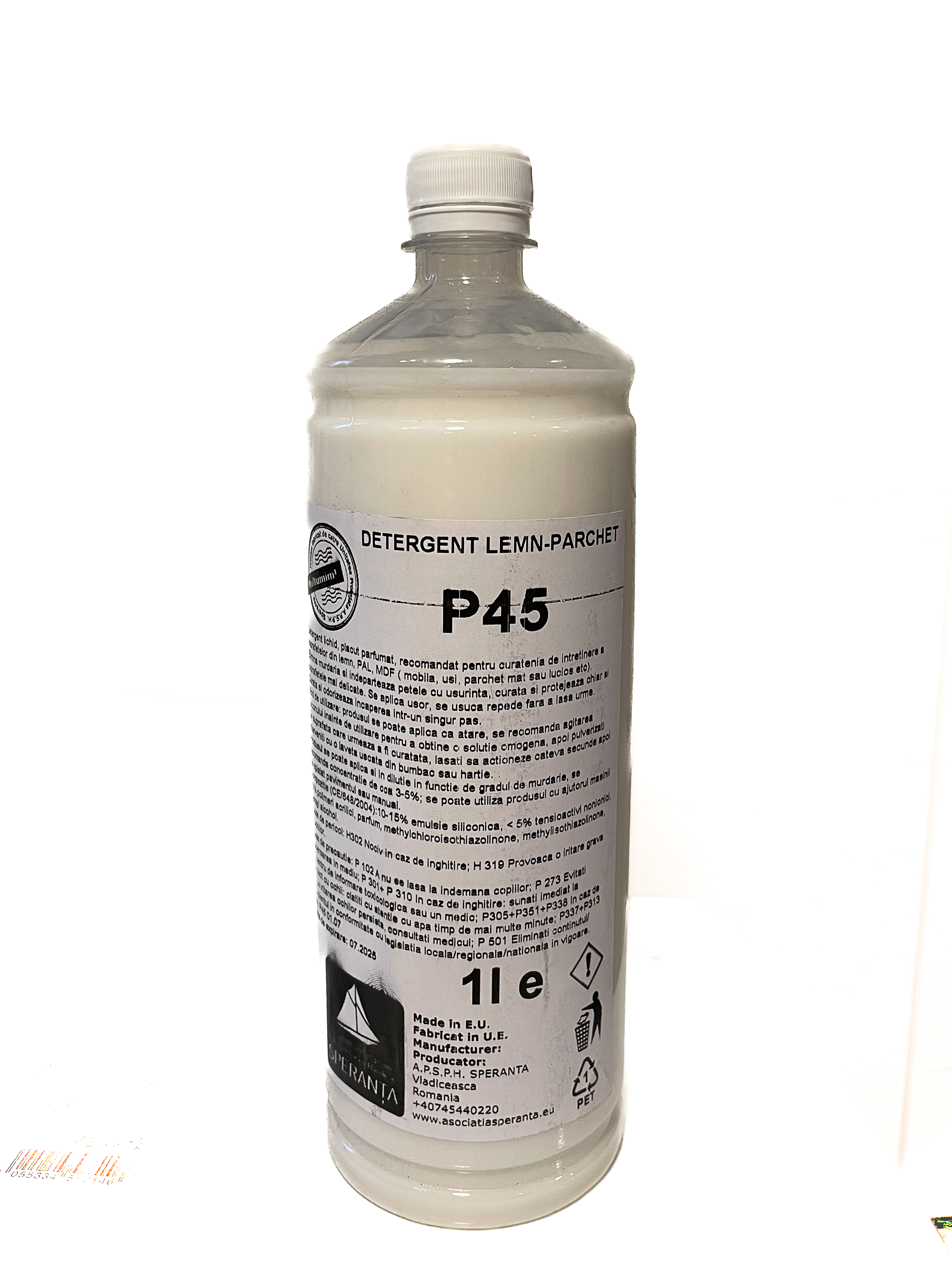 Detergent profesional pardoseala P45 Expert Lemn-Parchet 1000ml [1 LITRU]