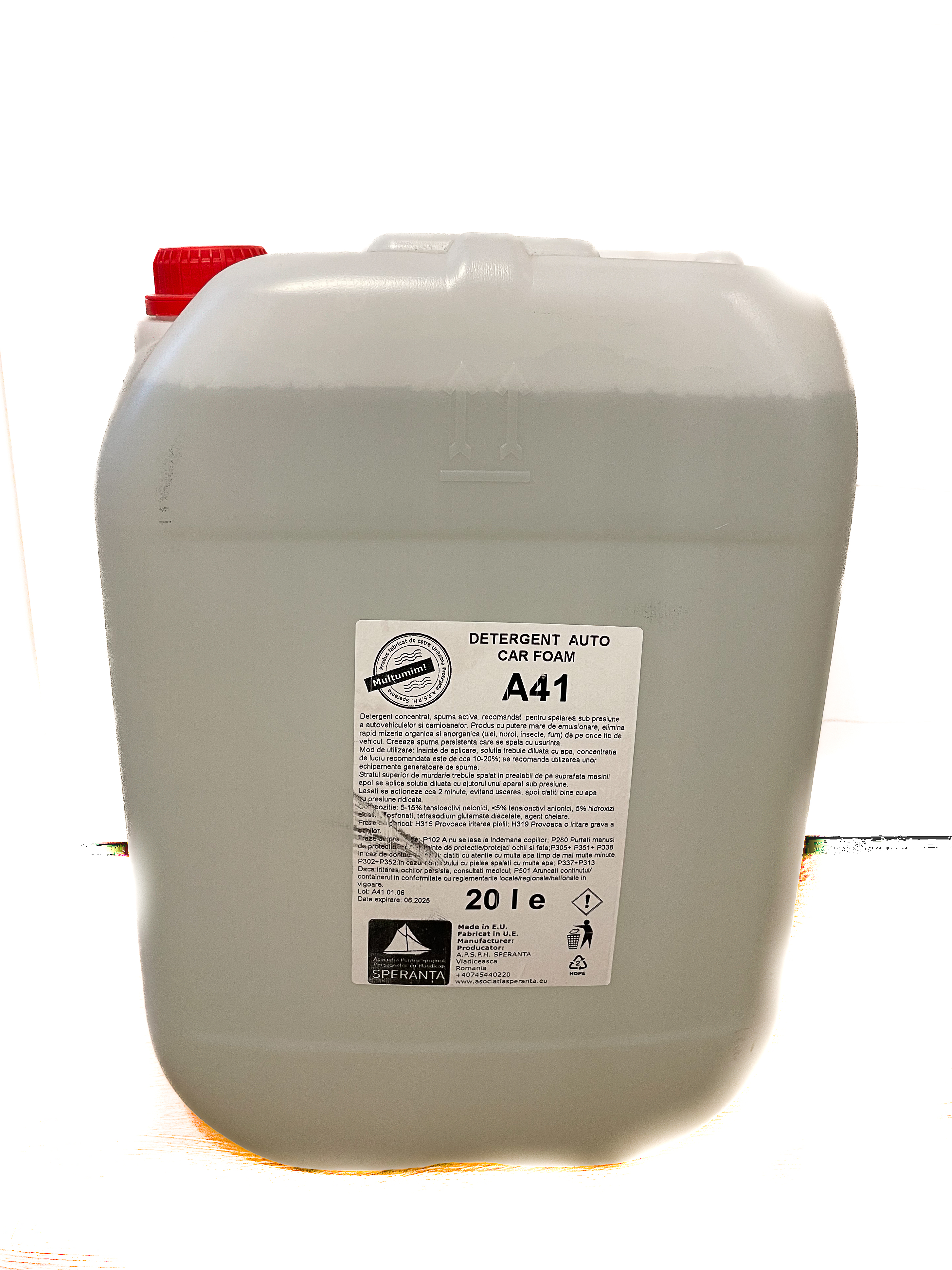 Detergent profesional alcalin spalare caroserii auto spuma activa A41 CAR FOAM 20000ml [20 LITRI]