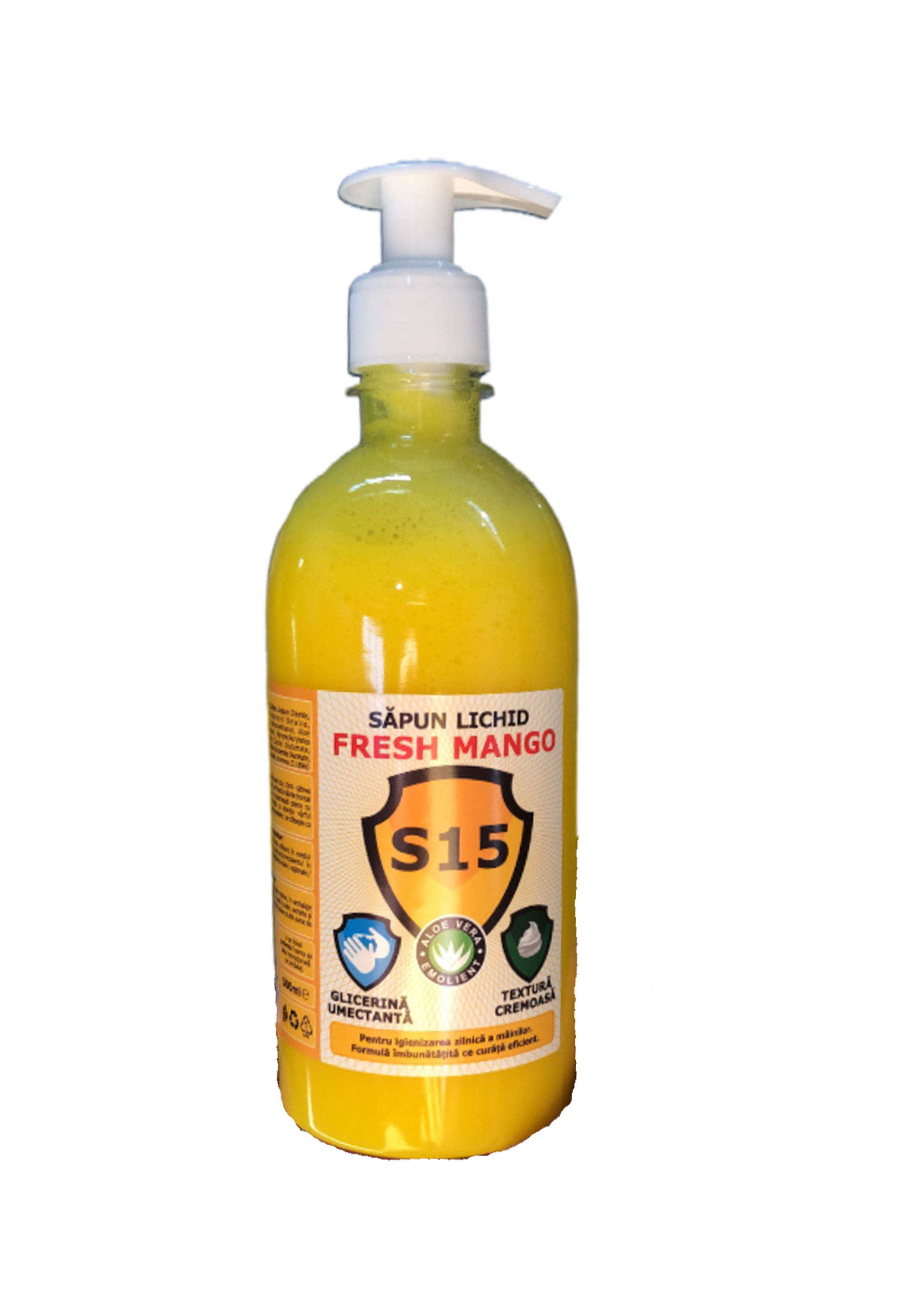 Sapun lichid S15 Fresh Mango cu pompita 500ml