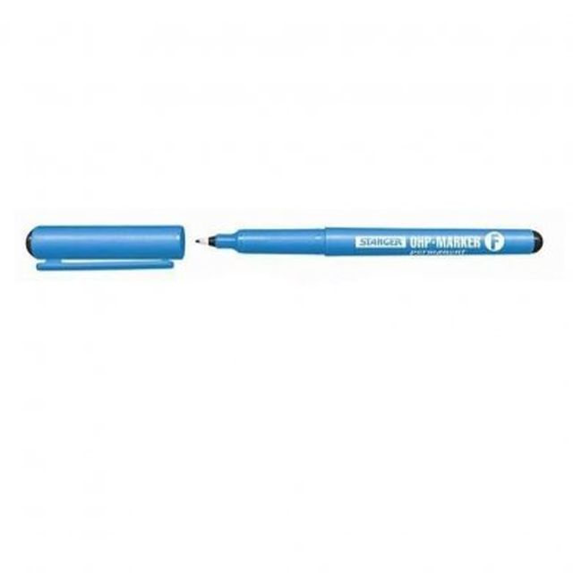 MARKER PERMANENT OHP 0.6mm STANGER OHP F NEGRU