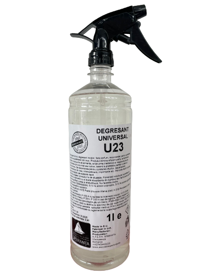 Degresant universal fara clatire U23 Neutral RTU 1000ml cu pulverizator [1 LITRU]