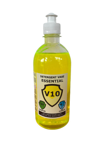 Detergent curatare vase essential V10 cu push-pull 500ml